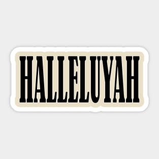 Halleluyah Sticker